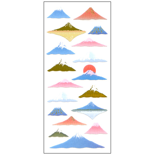 オクヤマ 和風シール JP328 富士山｜【ハンズネットストア】