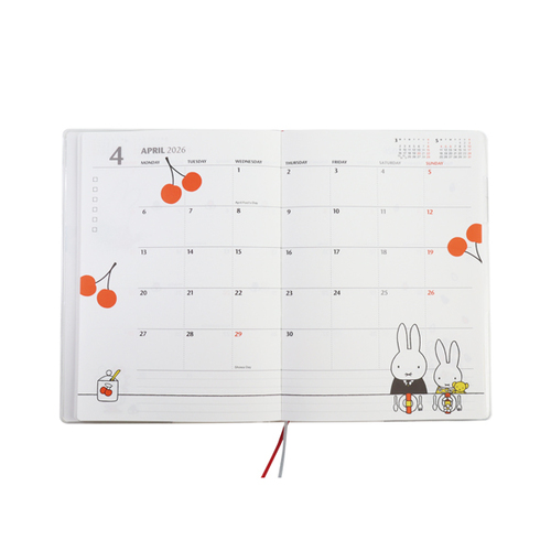 2025年12月始まり】 スクエア（square） ミッフィー B6 ウィークリー