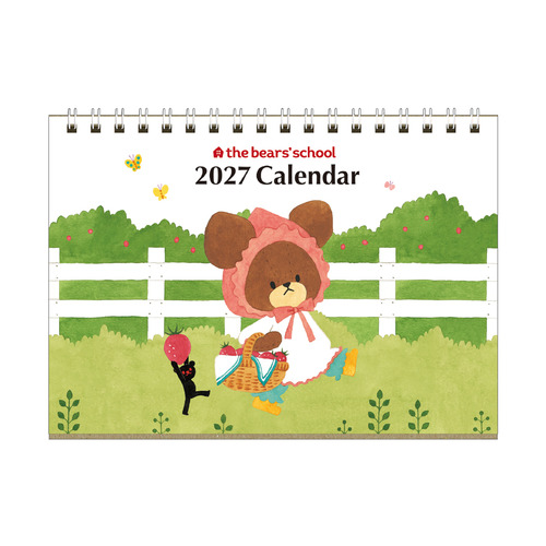 2026年版・卓上】 スクエア（square） くまのがっこう 卓上カレンダー