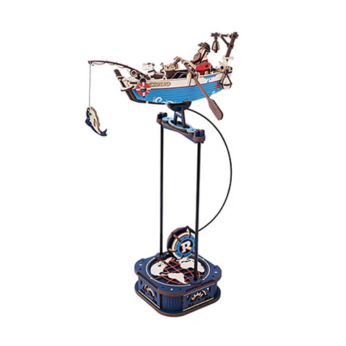 つくるんです 3Dウッドパズル グラビティスイング MCD02 波間の釣り人