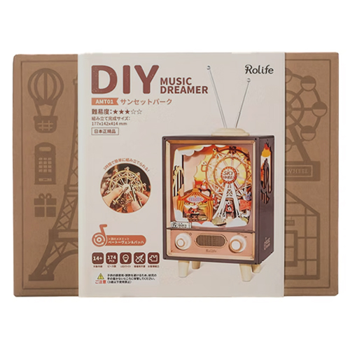 つくるんです 3Dウッドパズル ミュージックドリーマー AMT01 サン