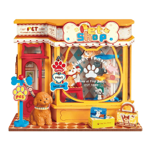 ロボタイム（Robotime） DIYミニチュアハウス R）DS045 ペットショップ