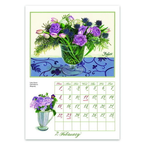 2026年版・壁掛】 フロンティア 橋本不二子 Roses L CAL-202｜【ハンズ