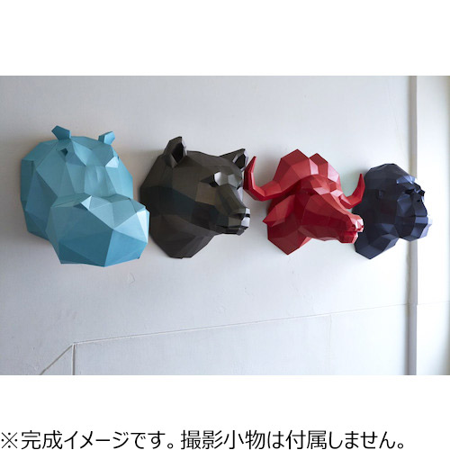 オブジェクツペーパークラフト Hippo カバ Mask 05 パズル ペーパークラフト 東急ハンズネットストア