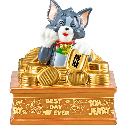 サンアート トムとジェリー 宝くじスタンド付き貯金箱 トム SAN3847