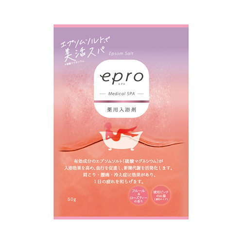 薬用入浴剤 エプロ メディカルスパ フルール&ローズティーの香り ４袋 エプロ / 薬用入浴剤エプロ メディカルスパ フルール＆ローズティーの