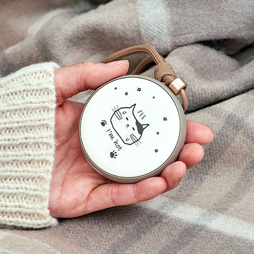 ライフオンプロダクツ（Life　on　Products）　温度変化でデザインが変わる使い捨てないカイロLEDライト付　LCAEA014－MO　モカ