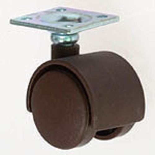 【クリックでお店のこの商品のページへ】八幡ねじ 双輪キャスター T-15 茶