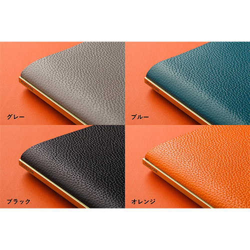 プロッター　シュリンク　ミニ6  オレンジ ノックス プロッター システム手帳 本革 シュリンク ミニ6サイズ