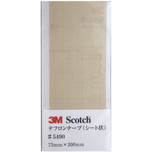 【クリックで詳細表示】3M スコッチ テフロンテープ シート状 ＃5490 75＆times；200mm