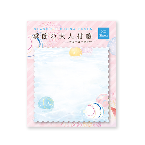 【ご確認用】大人付箋 クリエイトジー クリエイトジー 夏柄大人付箋 ヨーヨー柄 CGSMMS3169 30枚入｜【ハンズ
