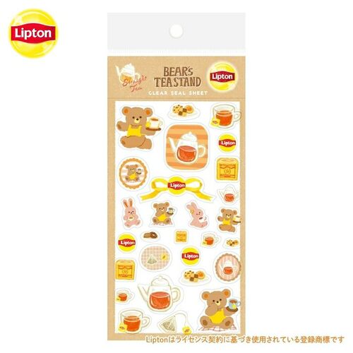 古川紙工 透明シールシート Liptonコラボ QS290 ストレートティー