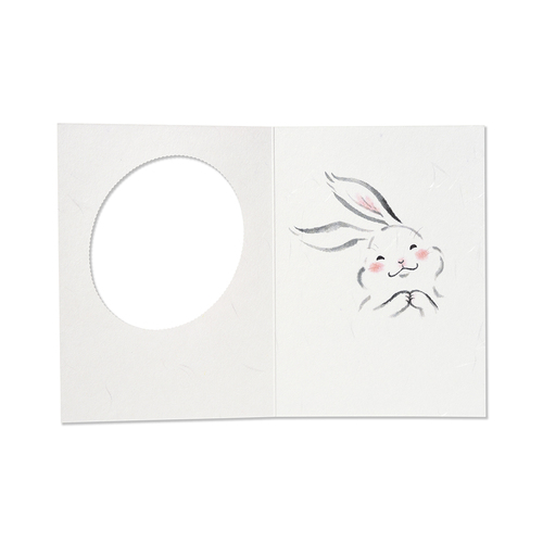 G.C.PRESS カード 和風多目的 007－10 墨絵 うさぎ｜【ハンズネット