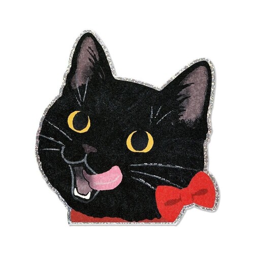G.C.PRESS ダイカットミニカード多目的 猫顔 011-79 黒ネコ｜【ハンズ