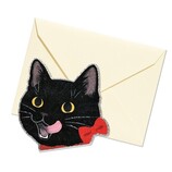 G.C.PRESS ダイカットミニカード多目的 猫顔 011-80 はちわれ