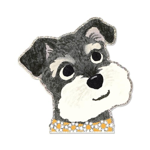 G.C.PRESS ダイカットミニカード多目的 犬顔 011-82 シュナウザー