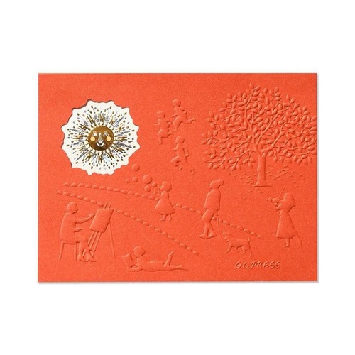 G.C.PRESS ふみ揃え便箋 太陽 窓付き 084-73｜【ハンズネットストア】