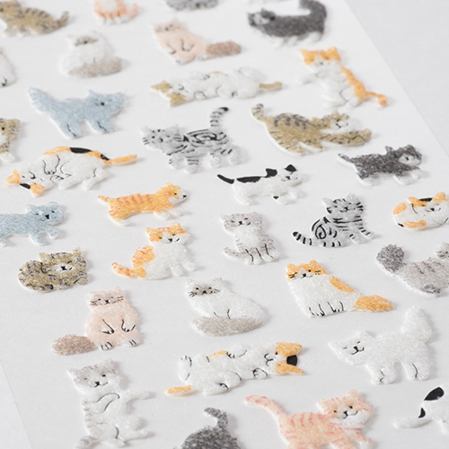 G C Press シール ふわふわ 131 25 ねこ シール シール ステッカー 東急ハンズネットストア