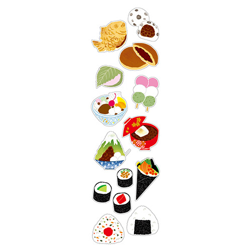 G.C.PRESS ミニステッカー 133－70 和の食べ物｜【ハンズネットストア】
