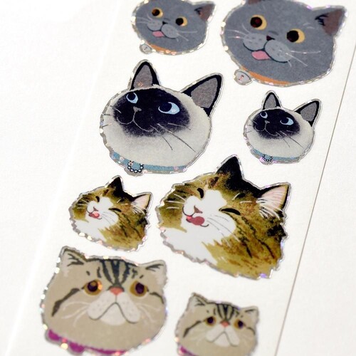 G.C.PRESS ミニステッカー NEKO 133-85 HAPPY｜【ハンズネットストア】