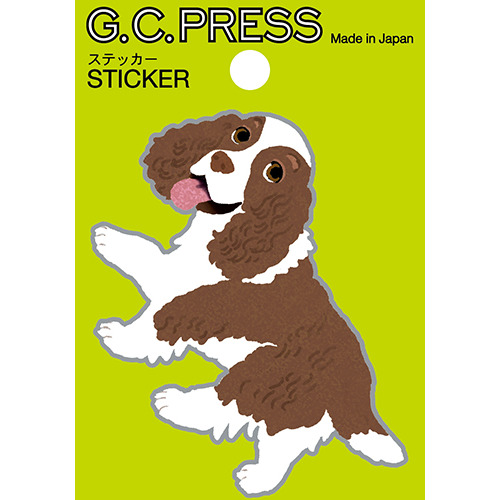 ▶︎import/songblyさま/クローズアッププレートステッカーC G.C.PRESS ステッカー 522－82 スパニエル｜【ハンズネットストア】