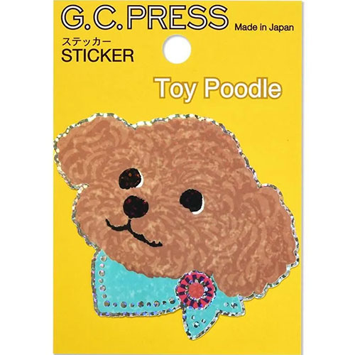 G.C.PRESS ステッカー 523－01 犬顔 トイプー｜【ハンズネットストア】