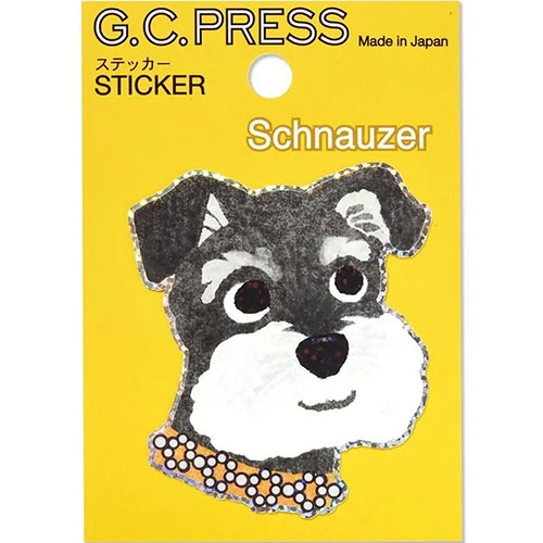 G.C.PRESS ステッカー 523－02 犬顔 シュナウザー｜【ハンズネットストア】