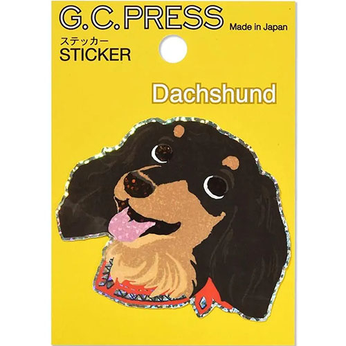 G.C.PRESS ステッカー 523－03 犬顔 ダックス｜【ハンズネットストア】