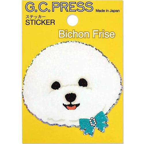 G.C.PRESS ステッカー 523－06 犬顔 ビション｜【ハンズネットストア】