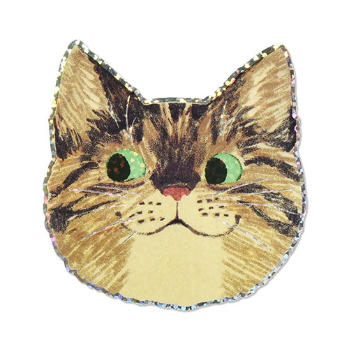 G.C.PRESS ステッカー 523－09 猫顔 キジトラ｜【ハンズネットストア】