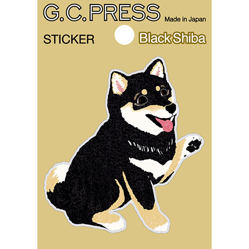 G.C.PRESS ステッカー 523-19 黒シバ｜【ハンズネットストア】