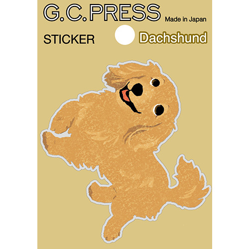 G.C.PRESS ステッカー 523-22 ダックスフント 茶｜【ハンズネットストア】
