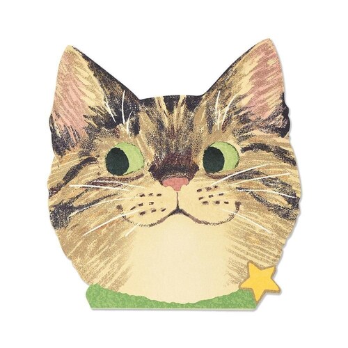 G.C.PRESS ダイカットパッド 猫顔 752-13 キジトラ｜【ハンズネット