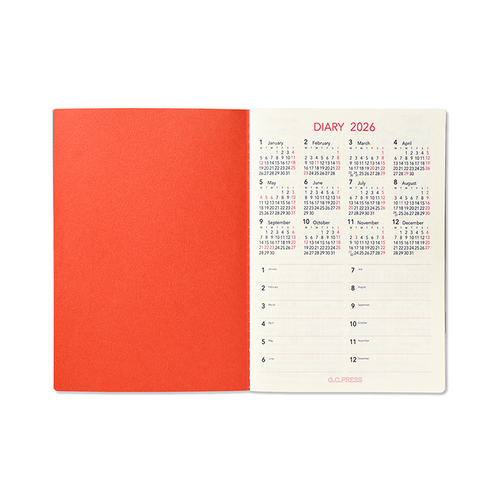 2025年12月始まり】 G.C.PRESS ハッピーモチーフダイアリー B6