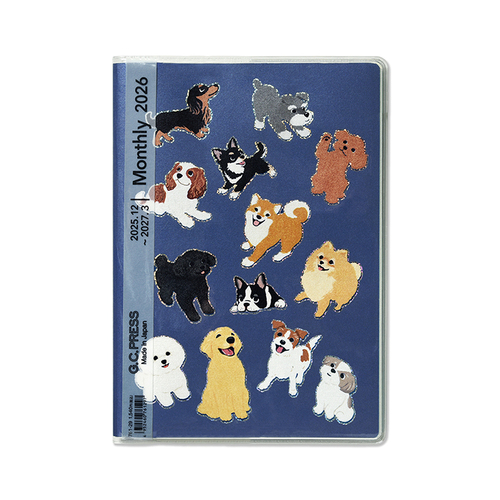 2025年12月始まり】 G.C.PRESS ハッピーモチーフダイアリー B6