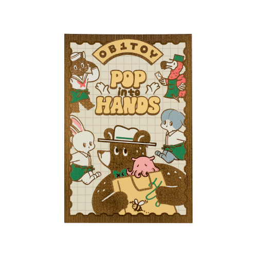 ハンズ限定 オビワン 箔押しポストカード POP into HANDS｜【ハンズ