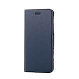 【iPhone8Plus/7Plus】 エレコム ソフトレザーカバー 薄型 PM-A17LPLFUJNV ネイビー