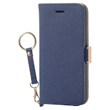 【iPhone8/7】 エレコム ソフトレザーカバー PM-A17MPLFJNV ネイビー
