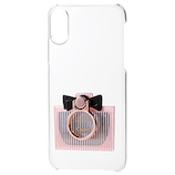 【iPhoneX】 エレコム シェルカバー リング付 ミラー付 PM-A17XPVRM01 ピンク