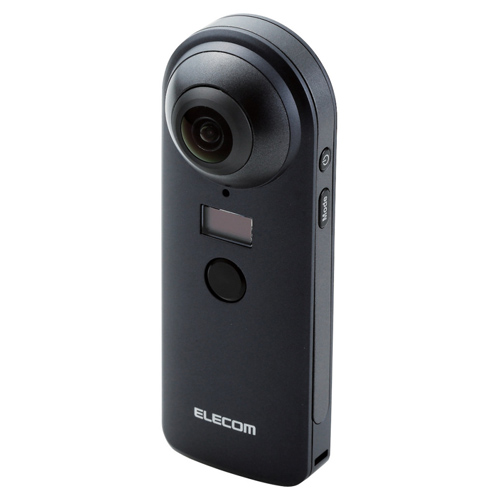 エレコム 360°カメラ 4K スタンドアローンタイプ オムニショット OCAM-VRW01BK ブラック
