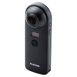 エレコム 360°カメラ 4K スタンドアローンタイプ オムニショット OCAM-VRW01BK ブラック