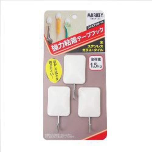 【クリックで詳細表示】マーキー 強力粘着テープフック スチール ST-3