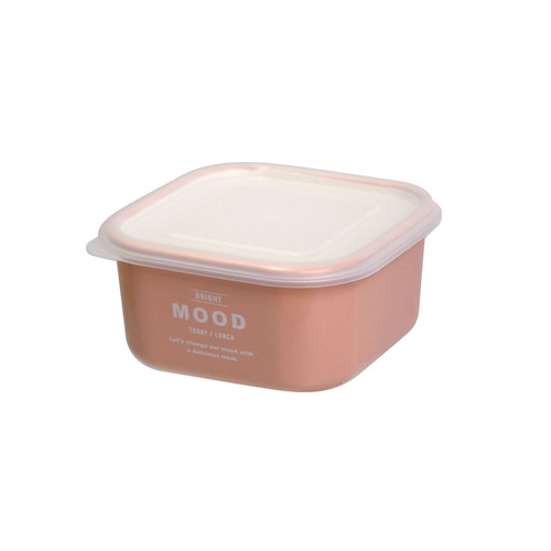 サブヒロモリ ムード 抗菌フードコンテナスクエア S 300ml ピンク お弁当箱 弁当箱 東急ハンズネットストア
