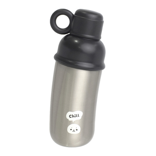 サブヒロモリ ムームー ステンレスななめボトル 550mL ごまあざらし