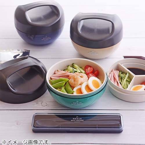 サブヒロモリ ユニモア 抗菌キャリーランチボウルフラット 990mL