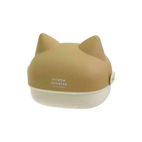 サブヒロモリ にゃお ねこみみおにぎりケース ベージュ｜【ハンズ