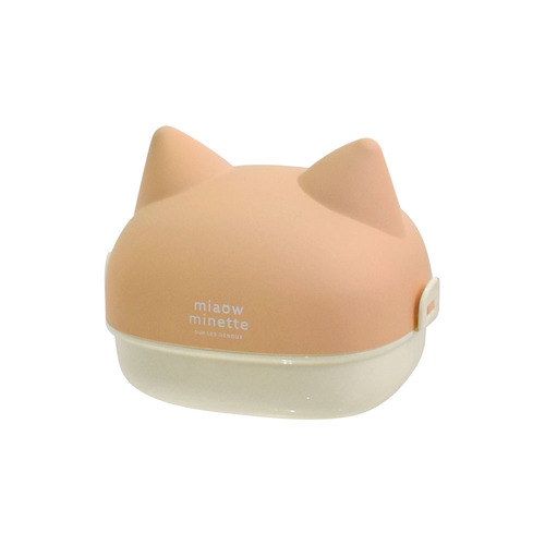 サブヒロモリ　にゃお　ねこみみおにぎりケース　ピンク