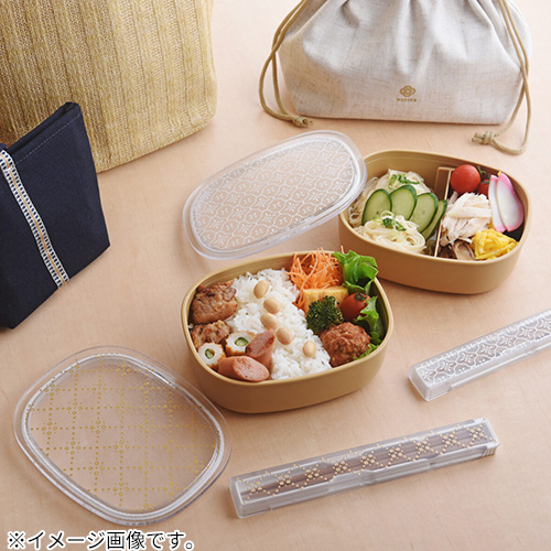 サブヒロモリ わだんみずは クリア一段弁当 610mL ホワイト｜【ハンズ