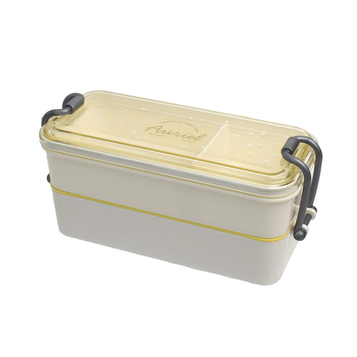 サブヒロモリ オーリエル スリムタイトランチ2段 620mL ホワイト