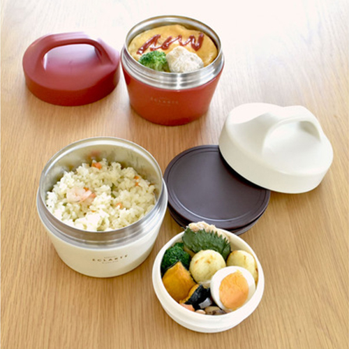 サトヒロ　2本セット サブヒロモリ エクラルテ 2WAYサーモキャリーランチ SHI4388－06